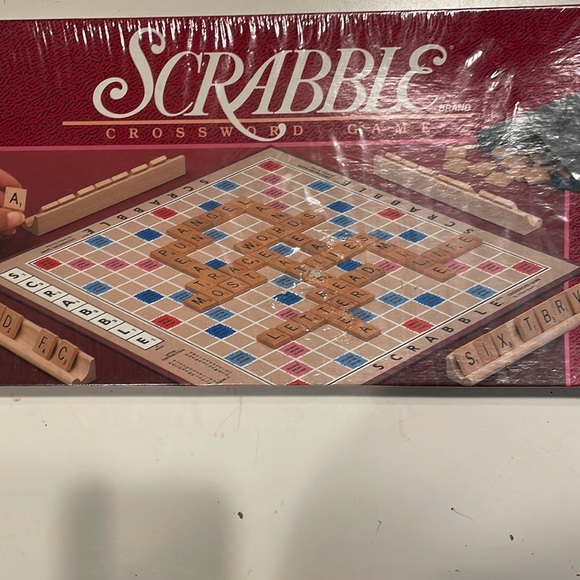 Milton Bradley Other - NEW 1989 Vintage Scrabble Crossword Board Game Milton Bradley Original Plastic